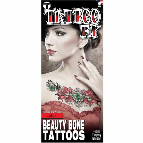 Plak Tattoo - Collar Bone Tattoo - Lotus