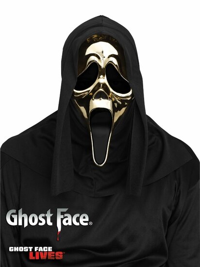 Scream Masker Halloween - Ghost Face Goud - Officiële Licentie