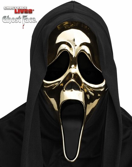 Scream Masker Halloween - Ghost Face Goud - Officiële Licentie