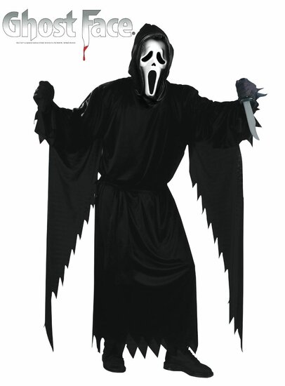 Ghost Face Scream Kostuum Met Masker - Volwassenen