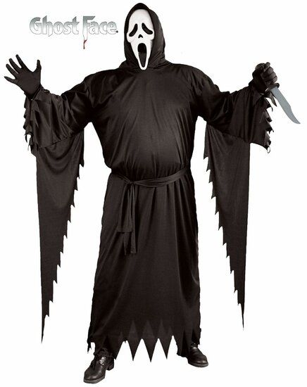 Ghost Face Scream Kostuum Met Masker - Volwassenen