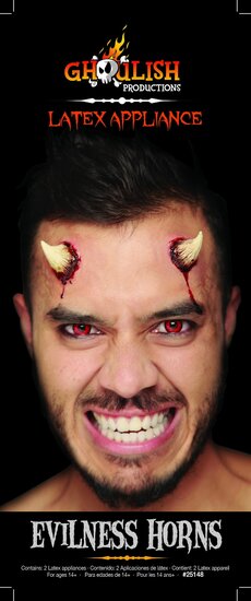 Evilness Horns - Latex Applicatie