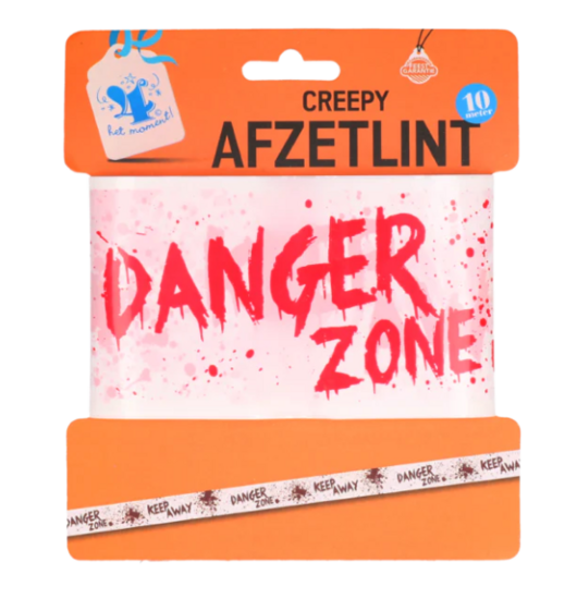 Afzetlint Halloween - Keep Out Danger Zone - 10 Meter