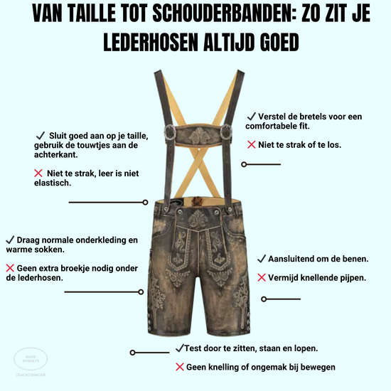 Lederhosen donkerbruin