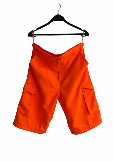 Tweedekans - Nieuw - Oranje korte broek - Heren - Maat L/52