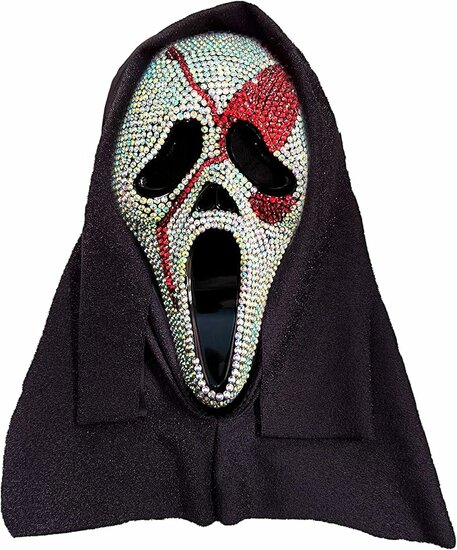 Scream Masker Diamanten Met Bloed - Scream Met Kap Licentie - Bekende Personages