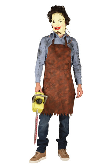 Leatherface Schort Bruin - Halloween Kleding - Volwassenen