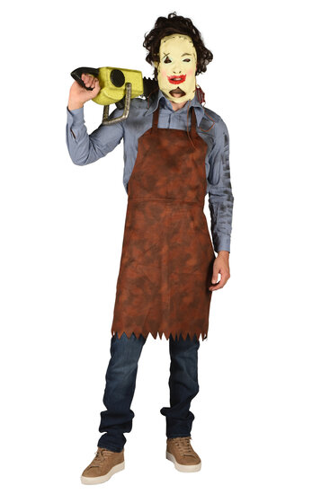 Leatherface Schort Bruin - Halloween Kleding - Volwassenen