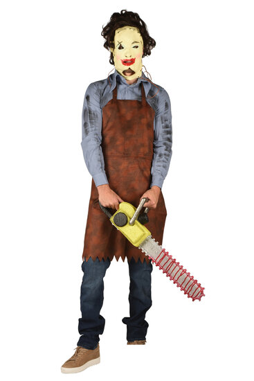 Leatherface Schort Bruin - Halloween Kleding - Volwassenen