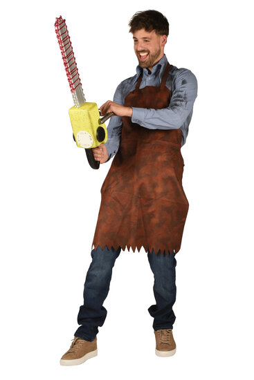 Leatherface Schort Bruin - Halloween Kleding - Volwassenen