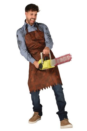 Leatherface Schort Bruin - Halloween Kleding - Volwassenen