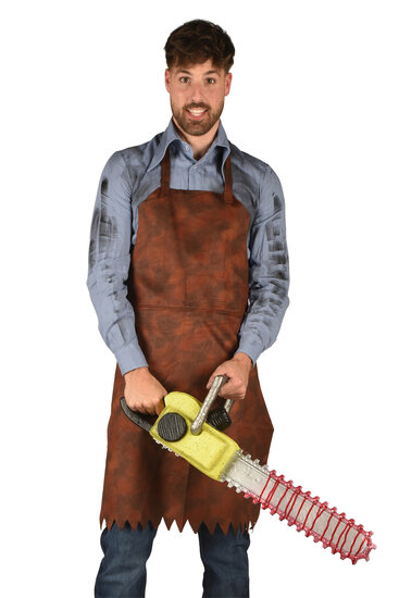 Leatherface Schort Bruin - Halloween Kleding - Volwassenen