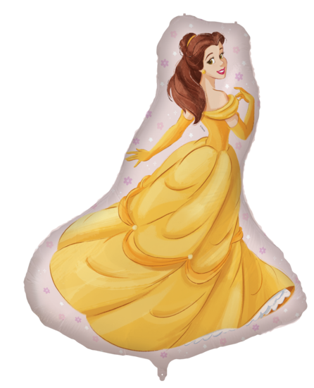 Folieballon - Prinses Gele Jurk - 97 cm - Helium- en Luchtvulling