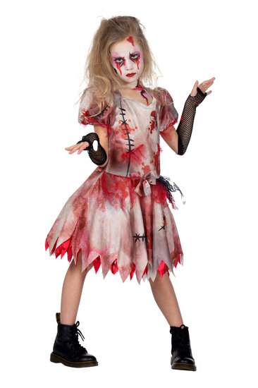 Halloween Jurk Met Bloed - Kort Model - Meisjes