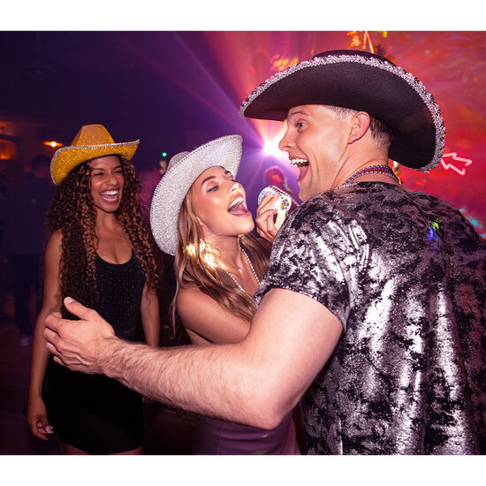 Cowboyhoed Charly Zilver - Fout Feest - Volwassenen 