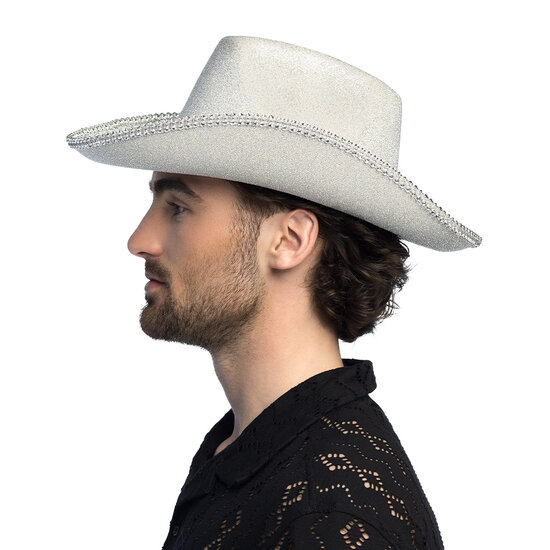 Cowboyhoed Charly Zilver - Fout Feest - Volwassenen 