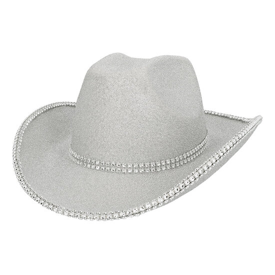 Cowboyhoed Charly Zilver - Fout Feest - Volwassenen 