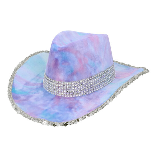 Cowboyhoed Darling Lila - Suedelook - Volwassenen 