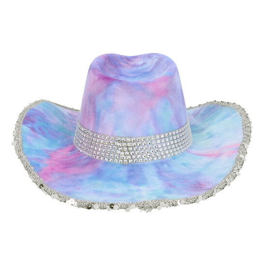 Cowboyhoed Darling Lila - Suedelook - Volwassenen 