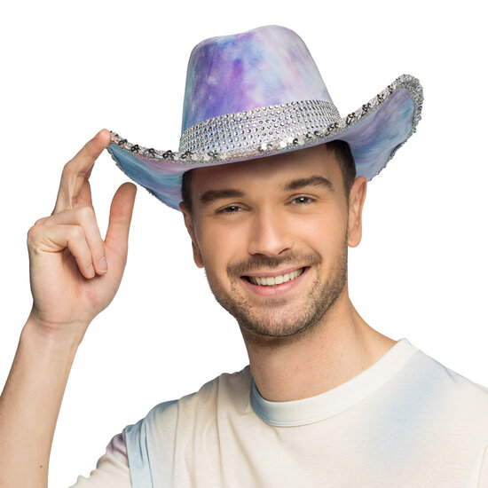 Cowboyhoed Darling Lila - Suedelook - Volwassenen 