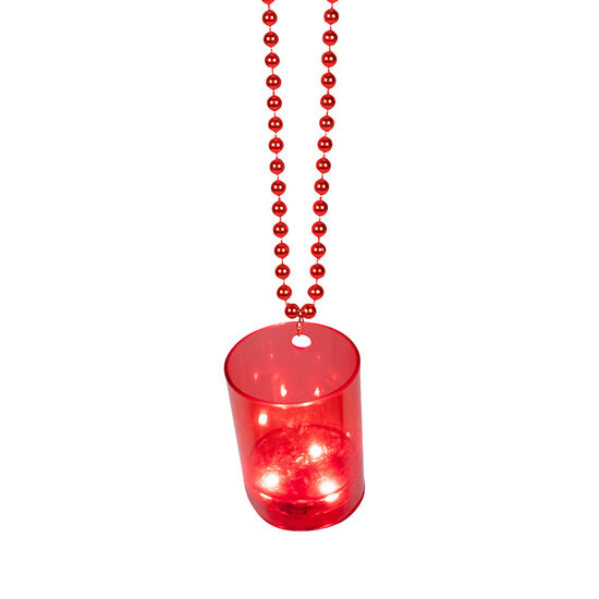 Shotglas Ketting met Licht - 18+ Drink Glas - LED Assorti