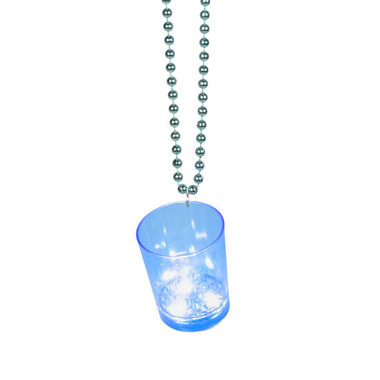 Shotglas Ketting met Licht - 18+ Drink Glas - LED Assorti