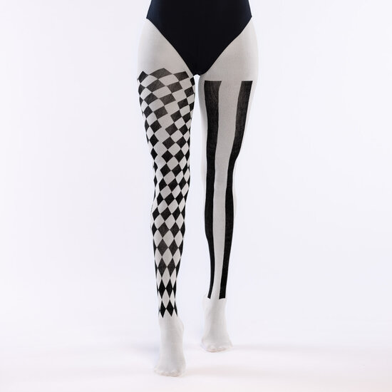 Halloween Panty - Jester - Zwart-Wit
