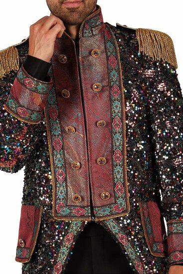 Thetru Carnavalsjas Heren - Sequin Party - Disco Jas