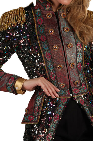 Thetru Carnavalsjas Dames - Sequin Party - Disco Jas