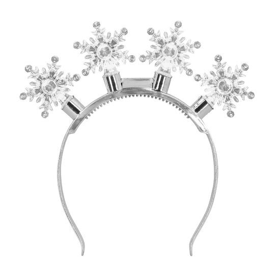 LED Diadeem Snowflake - Volwassenen