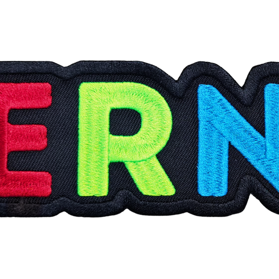 026 Embleem - Rood Groen Blauw - Recht- 20 cm