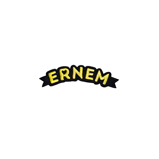 026 Embleem - Ernem goud gebogen - 8 cm