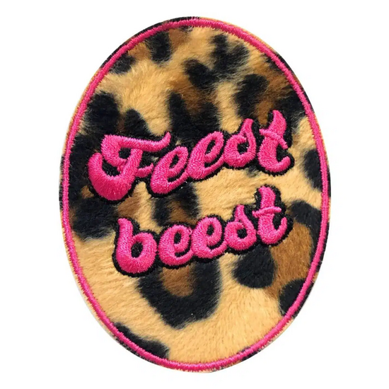 Embleem Oeteldonk - Feest Beest &ndash; Panter - Roze