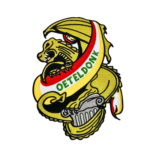 Rugembleem Oeteldonk - Draak - Goud