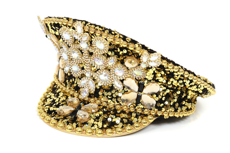 Pet Vlinder Goud Luxe - Met Steentjes en Pailletten