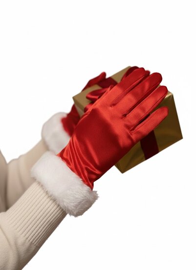 Handschoenen Kerst - Kort - Rood