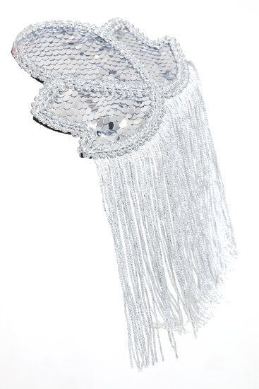 Epauletten - Zilver - Pailletten