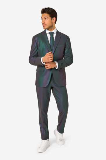 Opposuits - Carnavalskleding Heren -  Reflective Perfective 3-delig
