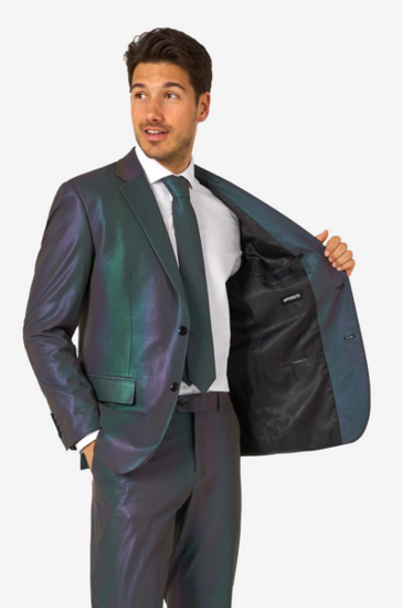 Opposuits - Carnavalskleding Heren -  Reflective Perfective 3-delig