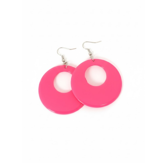 Oorbellen Rond - Roze