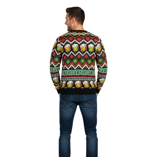 Foute Kersttrui Santa Cheers 