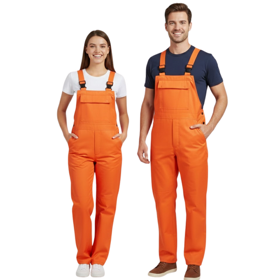 Tuinbroek Oranje - Polyester Katoen - Volwassenen