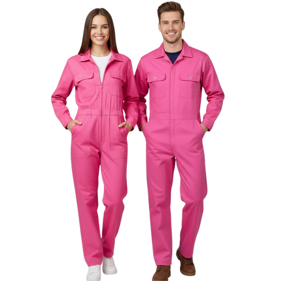 Overall Roze - Jumpsuit Polyester Katoen - Volwassenen