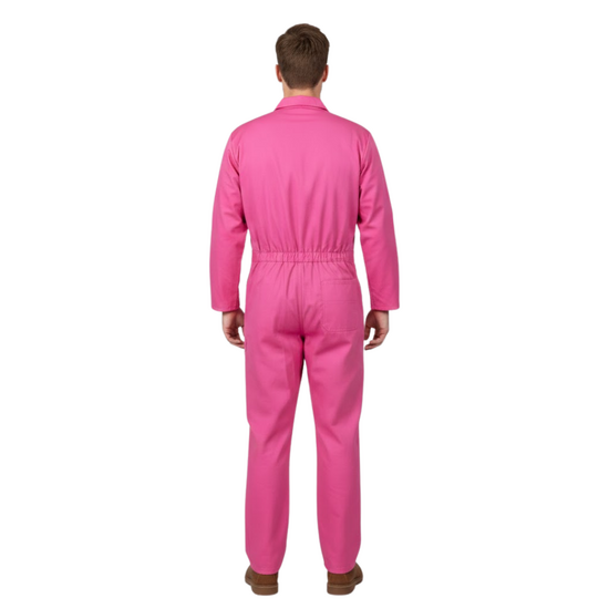 Overall Roze - Jumpsuit Polyester Katoen - Volwassenen