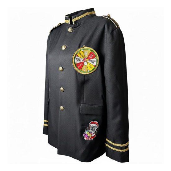 Oeteldonk Carnavalsjas Kort Zwart - Unieke Badges - Heren