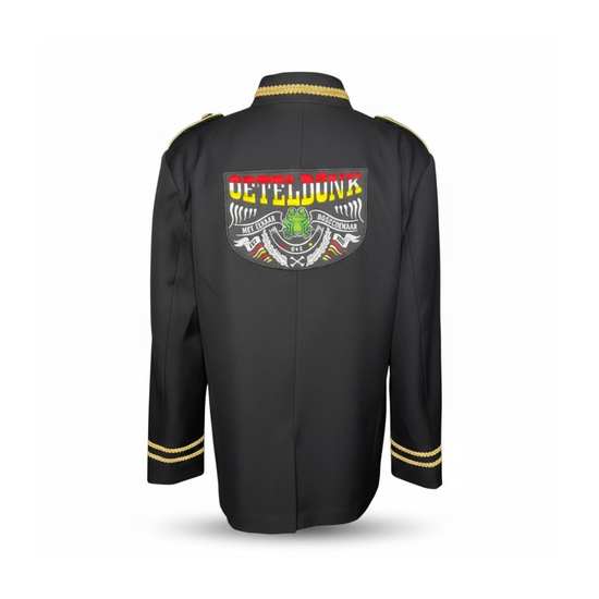 Oeteldonk Carnavalsjas Kort Zwart - Unieke Badges - Heren