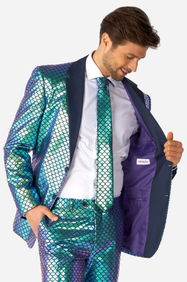 Opposuits - Carnavalskleding Heren -  Fancy Fish 3-delig