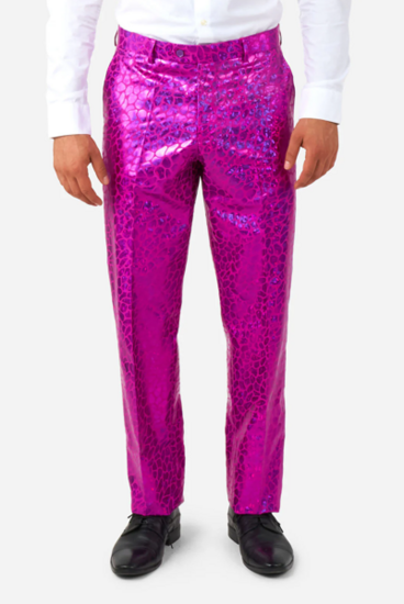 Opposuits - Carnavalskleding Heren -  Peppy Pink 3-delig