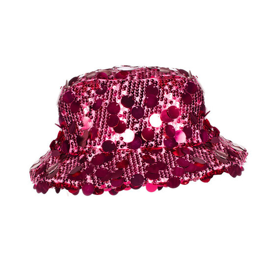 Bucket Hat Pailletten - Roze - Volwassenen