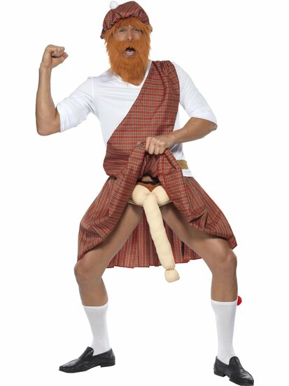 Well Hung Highlander - Schots Kostuum - Penis - Heren